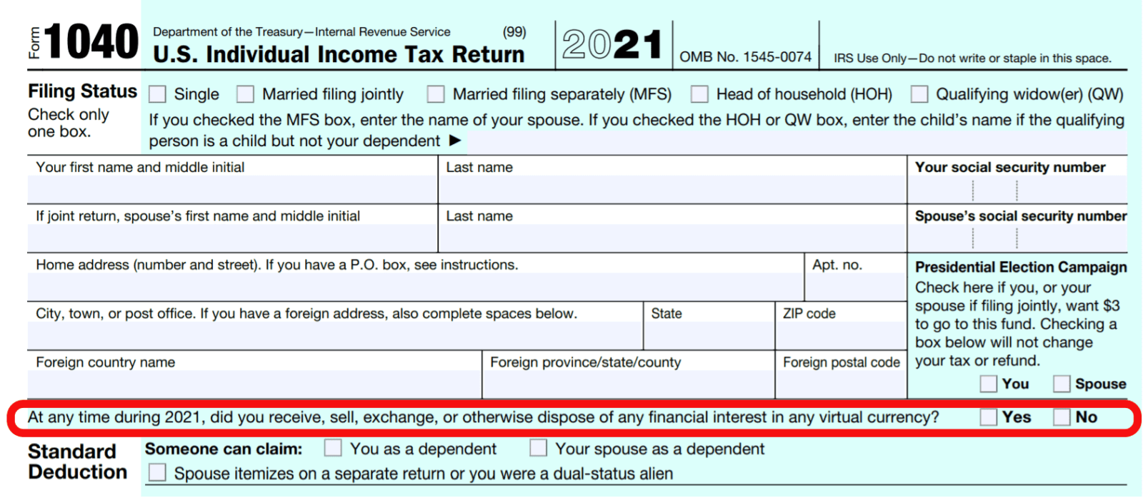 Where Does Crypto Go on Tax Return?